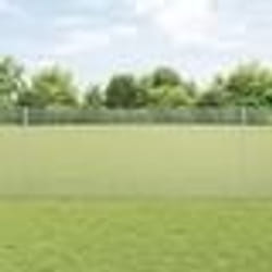 vidaXL Clôture en fil soudé avec 22 poteaux U Argent 1x25 m Acier