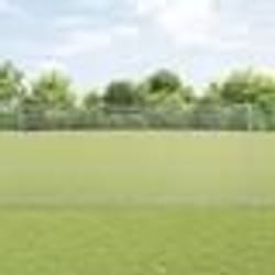 vidaXL Clôture en fil soudé avec 22 poteaux U Argent 1,4x25 m Acier
