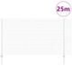 vidaXL Clôture en fil soudé avec 22 poteaux U Argent 1.4x25 m Acier