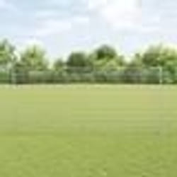 vidaXL Clôture en fil soudé avec 22 poteaux U Argent 1,4x25 m Acier