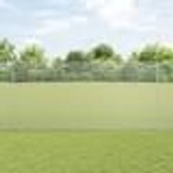 vidaXL Clôture en Fil Soudé avec 22 Poteaux en U Argent 1.5x25 m Acier