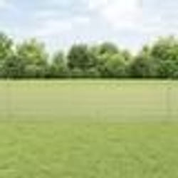 vidaXL Clôture en fil soudé avec 22 piquets en U Argent 0.5x50 m Acier
