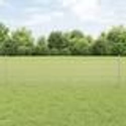 vidaXL Clôture en fil soudé avec 22 poteaux en U Argent 0.5x50 m Acier