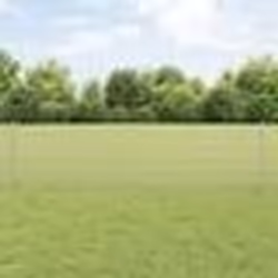 vidaXL Clôture en fil soudé avec 22 poteaux en U Argent 0,6x50 m Acier