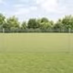 vidaXL Clôture en fil soudé avec 22 poteaux U Argent 0.8x50 m Acier