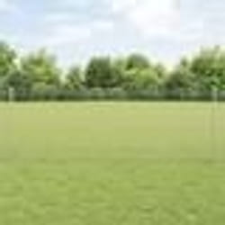 vidaXL Clôture en Fil Soudé avec 22 Piquets U Argent 0,8x50 m Acier