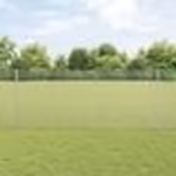 vidaXL Clôture en fil soudé avec 44 poteaux en U Argent 1x50 m Acier