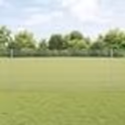 vidaXL Clôture en fil soudé avec 44 poteaux en U Argent 1x50 m Acier