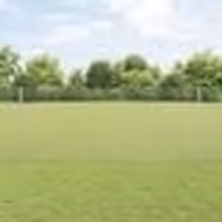 vidaXL Clôture en Fil Soudé avec 44 Potes U Argent 1x50 m Acier