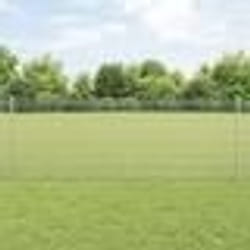 vidaXL Clôture en fil soudé avec 44 U Posts Argent 0.8x100 m Acier