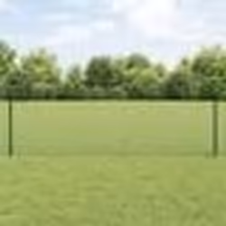 vidaXL Clôture en fil soudé avec 5 poteaux en U Verte 0.6x10 m en acier