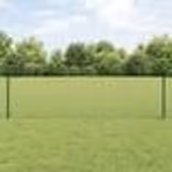 vidaXL Clôture en métal avec 5 poteaux verts 0.6 x 10 m