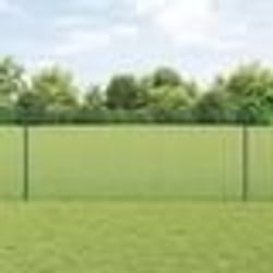 vidaXL Set de Clôture de Jardin Set de 2 Vert Métal 10 x 1 m Durable