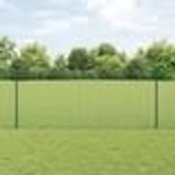 vidaXL Ensemble de clôtures de jardin 2 pièces Vert Acier Moyen