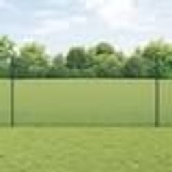 vidaXL Clôture en fil soudé avec 5 poteaux U Vert 1,2x10 m Acier