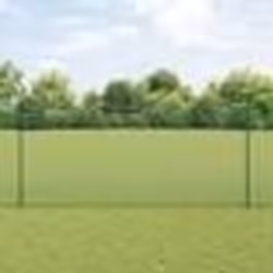 vidaXL Clôture en fil soudé avec 5 poteaux en U Verte 1.4x10 m Acier