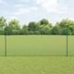 vidaXL Clôture en fil soudé avec 5 poteaux en U Verte 1.4x10 m Acier