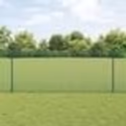 vidaXL Set de clôture de jardin Ensemble de 2 Vert Acier galvanisé