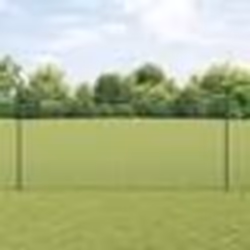 vidaXL Ensemble de Clôtures de Jardin 2 Pce Vert Métal 25 x 1,5 m