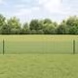 vidaXL Clôture en fil soudé avec 22 poteaux en U Vert 0.4x50 m Acier