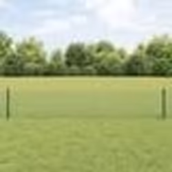 vidaXL Clôture en fil soudé avec 22 poteaux U Vert 0.4x50 m en acier