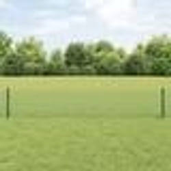 vidaXL Clôture en fil soudé avec 22 poteaux U Vert 0.4x50 m en acier