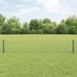 vidaXL Clôture de fil soudé avec 22 poteaux U verte 0,4x50 m en acier