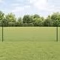 vidaXL Clôture en fil soudé avec 22 poteaux en U verts 0.5x50 m en acier
