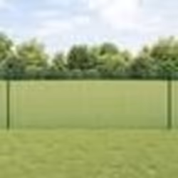 vidaXL Clôture en fil soudé avec 22 poteaux U verte 0.8x50 m en acier