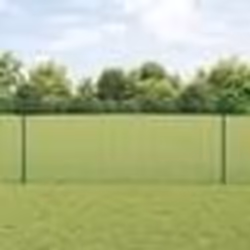 vidaXL Clôture en Fil Soudé avec 22 Piquets U Verte 1x50 m Acier