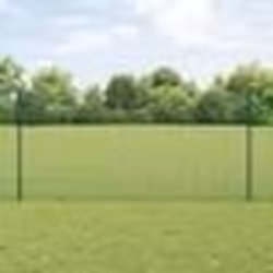 vidaXL Clôture en fil soudé avec 22 poteaux U Verte 1.2x50 m Acier
