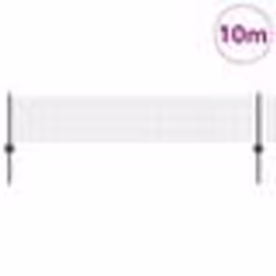 vidaXL Clôture en fil soudé avec 5 piquets U Gris 0.4 x 10 m Acier