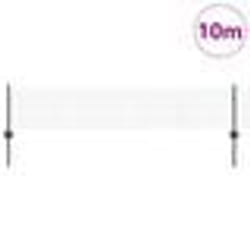 vidaXL Clôture en fil soudé avec 5 poteaux U gris 0.4x10 m en acier