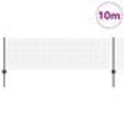 vidaXL Clôture en fil soudé avec 5 poteaux en U Gris 0.6x10 m Acier