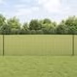vidaXL Clôture en Fil Soudé avec 5 Poteaux U Gris 0.8x10 m Acier