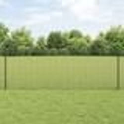 vidaXL Clôture en Fil Soudé avec 5 Poteaux U Gris 0.8x10 m Acier