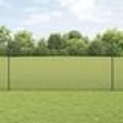 vidaXL Clôture en fil soudé avec 10 poteaux en U Gris 1,2x10 m Acier