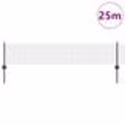 vidaXL Clôture en fil soudé avec 11 poteaux en U Gris 0.4x25 m Acier