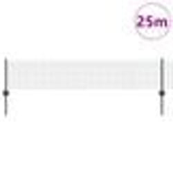 vidaXL Clôture en fil soudé avec 11 poteaux en U Gris 0.4x25 m Acier