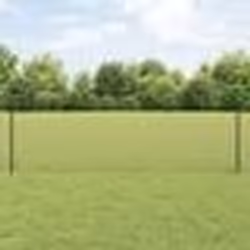 vidaXL Set de Clôture en Fil de Poule Ensemble de 2 Gris Acier, PVC