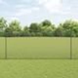 vidaXL Clôture en Fil Soudé avec 22 Poteaux U Gris 1,4x25 m Acier