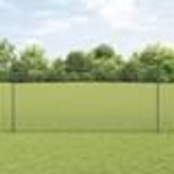 vidaXL Clôture en fil soudé avec 22 poteaux en U gris 1.5x25 m en acier