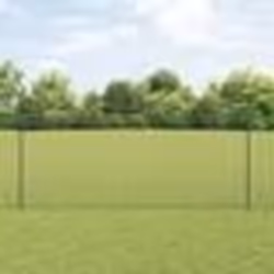 vidaXL Clôture en fil soudé avec 22 poteaux U Gris 1,5x25 m Acier