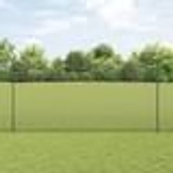 vidaXL Clôture en fil soudé avec 22 poteaux en U Gris 1.6x25 m en acier
