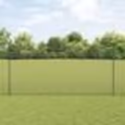vidaXL Clôture en fil soudé avec 22 poteaux en U Gris 1.6x25 m Acier