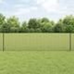 vidaXL Clôture en fil soudé avec 22 poteaux en U gris 0.6x50 m en acier