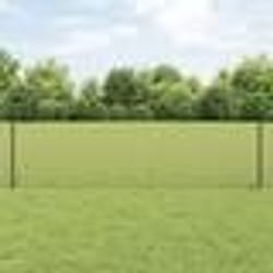 vidaXL Clôture en fil soudé avec 22 poteaux en U Gris 0,6x50 m Acier