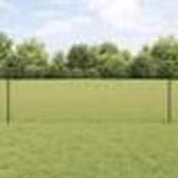 vidaXL Clôture en fil soudé avec 22 poteaux U Gris 0,6x50 m Acier
