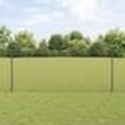 vidaXL Clôture en fil soudé avec 44 poteaux en U gris 1x50 m en acier