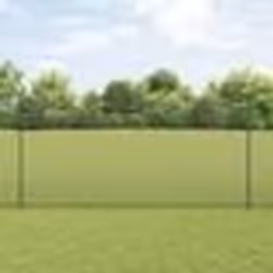 vidaXL Clôture en fil soudé avec 44 poteaux U Gris 1,5x50 m Acier